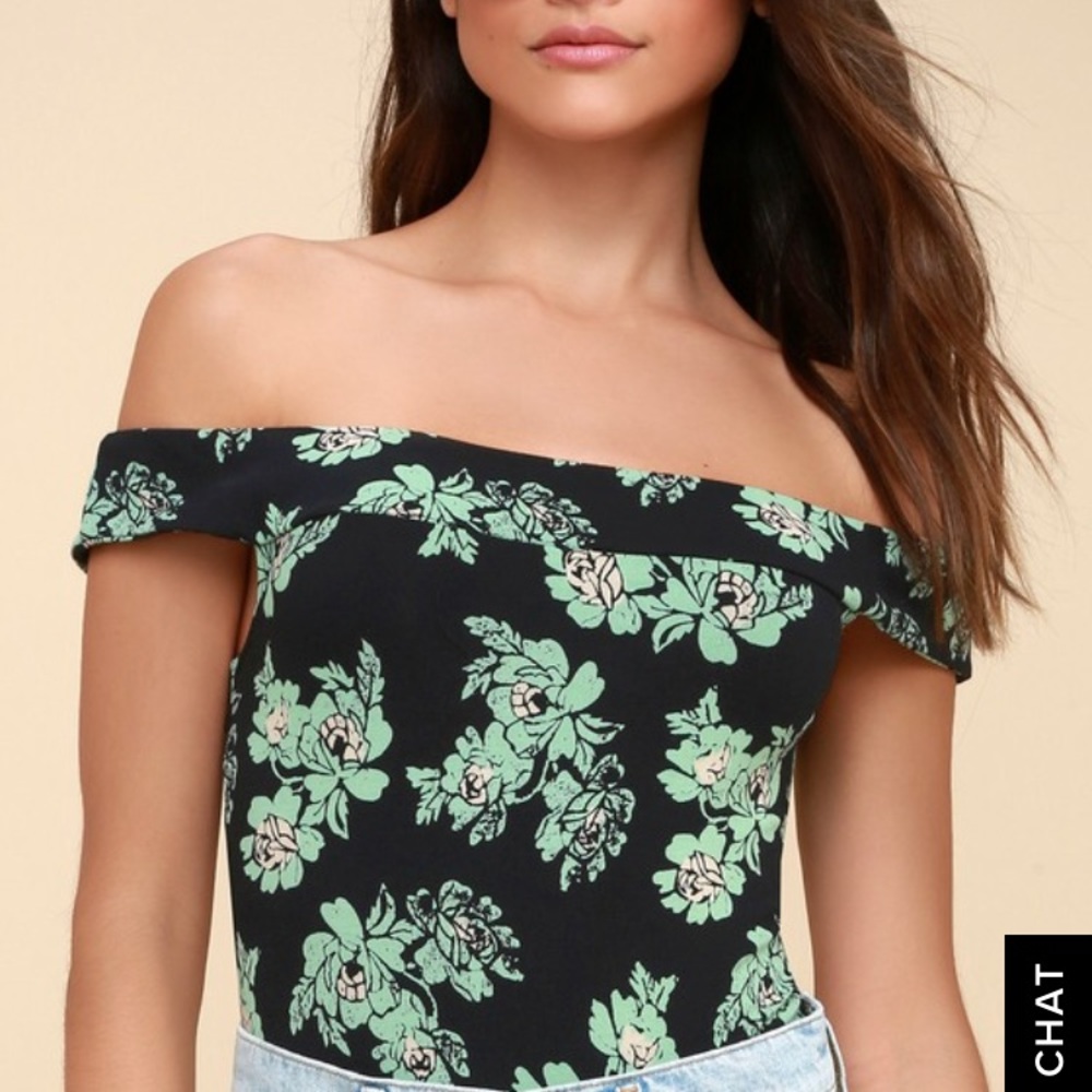 Free People off the shoulder bodysuit. Size XS.